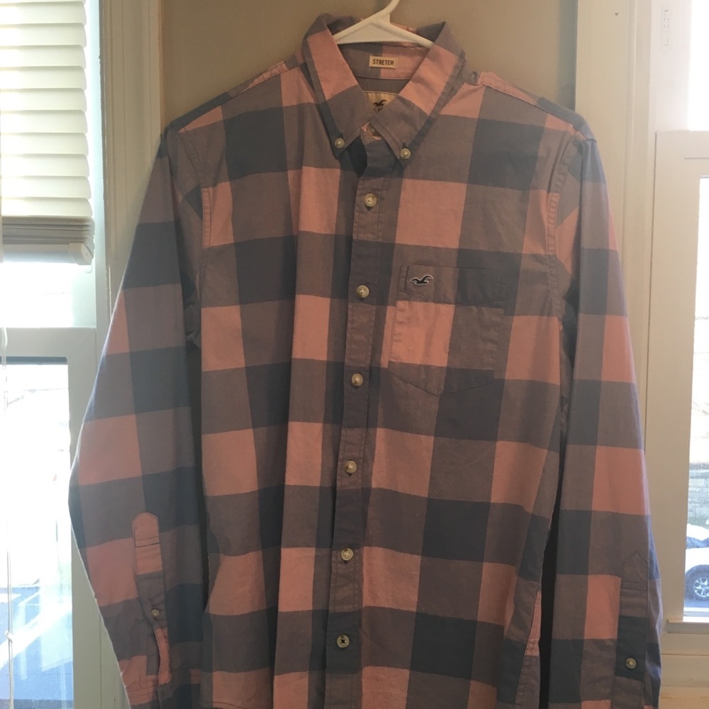 Hollister Plaid Button Down Long Sleeve
